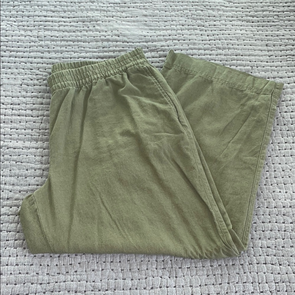 Olive Green flowy pants